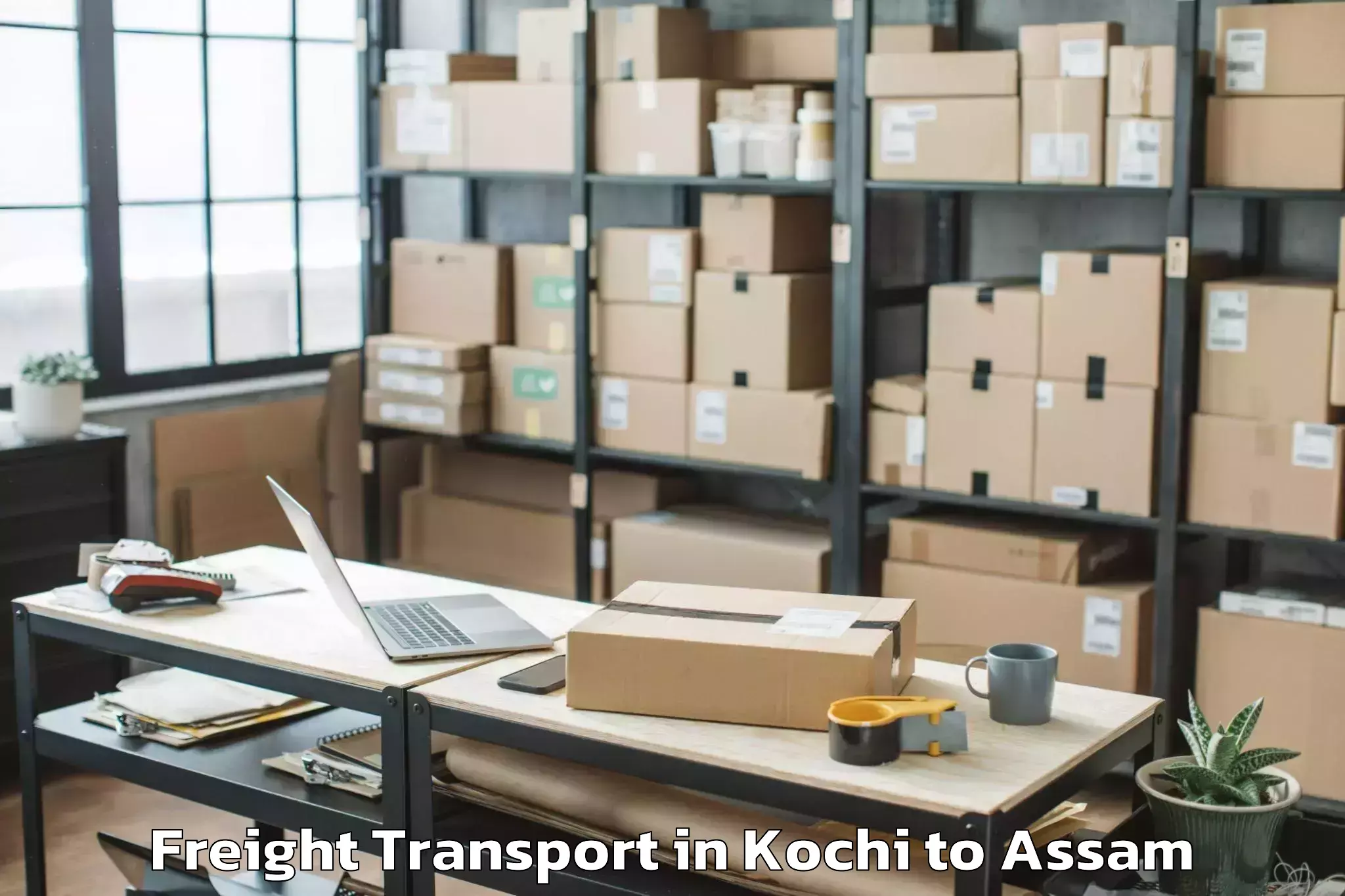 Get Kochi to Dibrugarh University Freight Transport